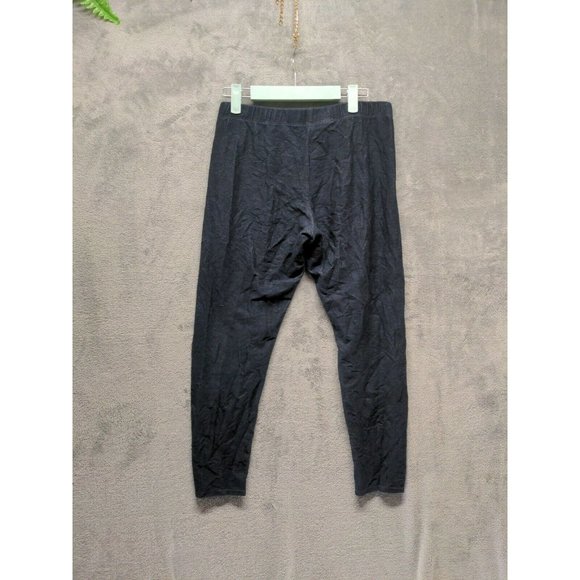 🍑NO BOUNDARIES Women Leggings Workout Casual Yoga Mid Rise Navy SIZE L (11-13) - Picture 5 of 7